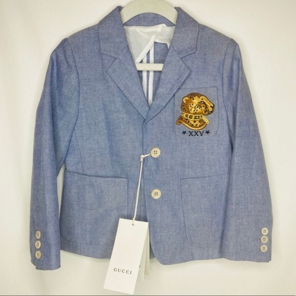 NWT Gucci Oxford embroidered girls blazer jacket 4 100% authentic w/receipts - Picture 2 of 16